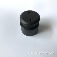 Suporte de ponto de vidro preto de aço inoxidável